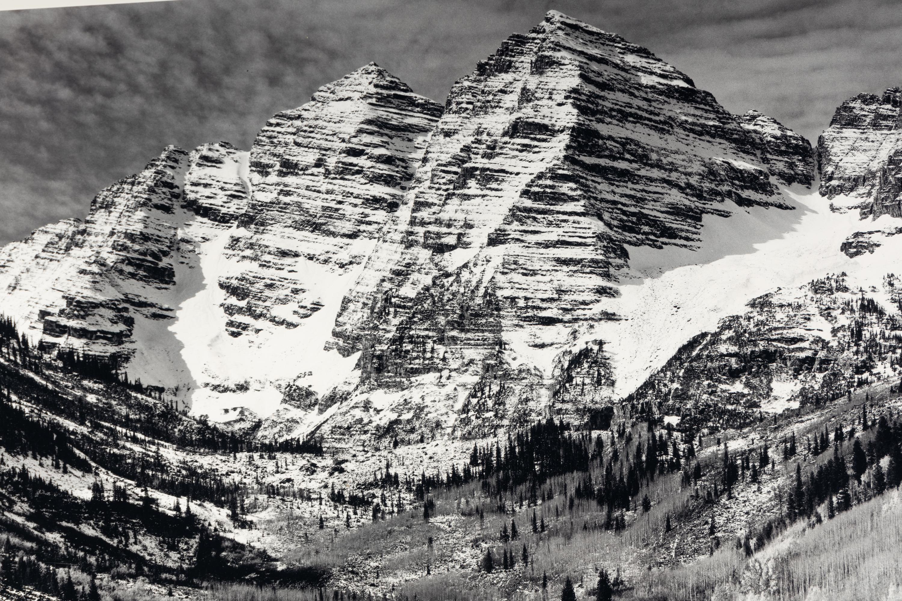 Ansel Adams (1902-1984) Maroon Bells, Near Aspen, Colorado, 1951