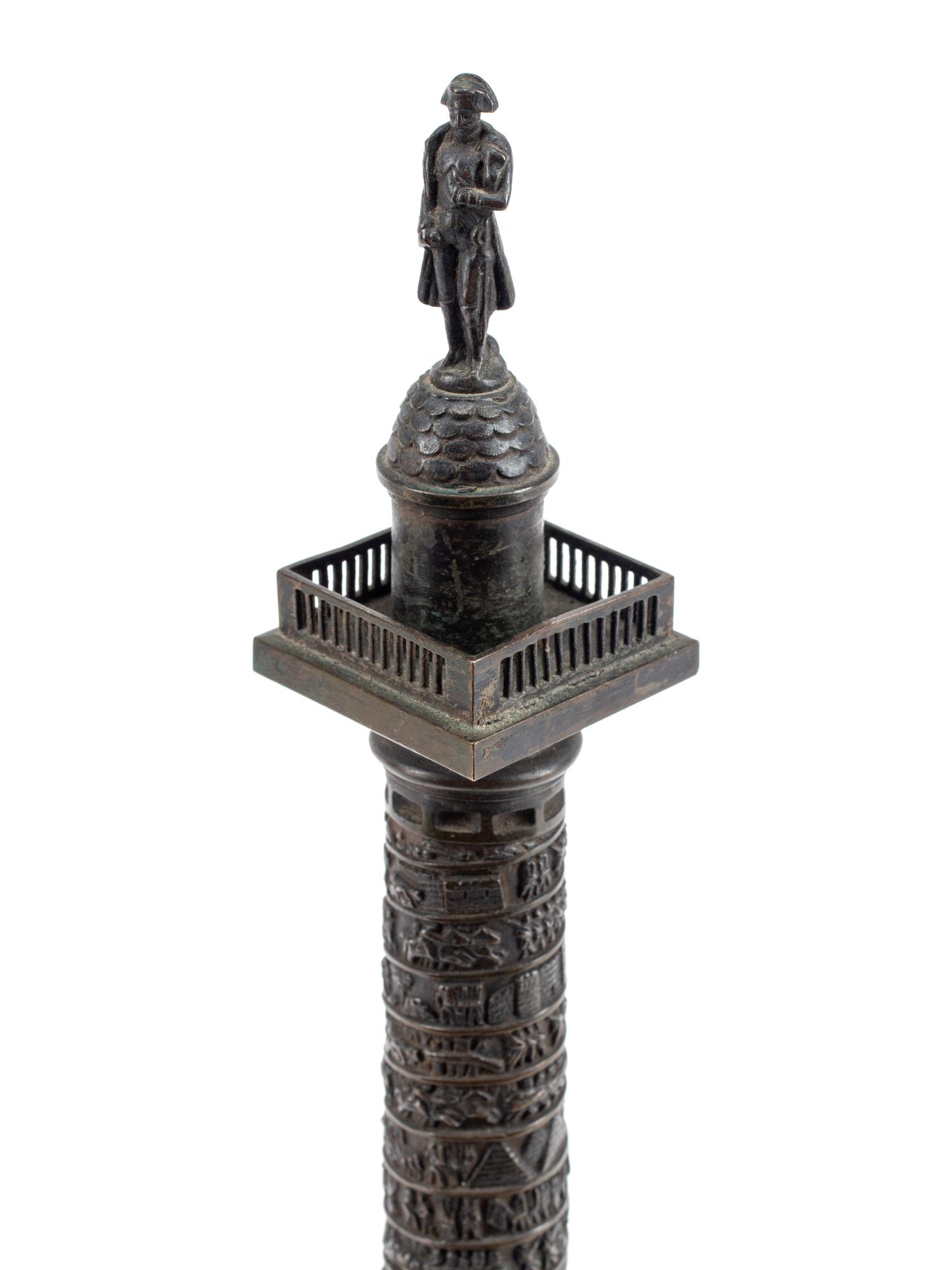 A Grand Tour Bronze Model of the Vendôme Column
