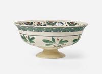 A Large Wedgwood Alfred Powell Decorated Footed Punch Bowl, UK, circa 1920