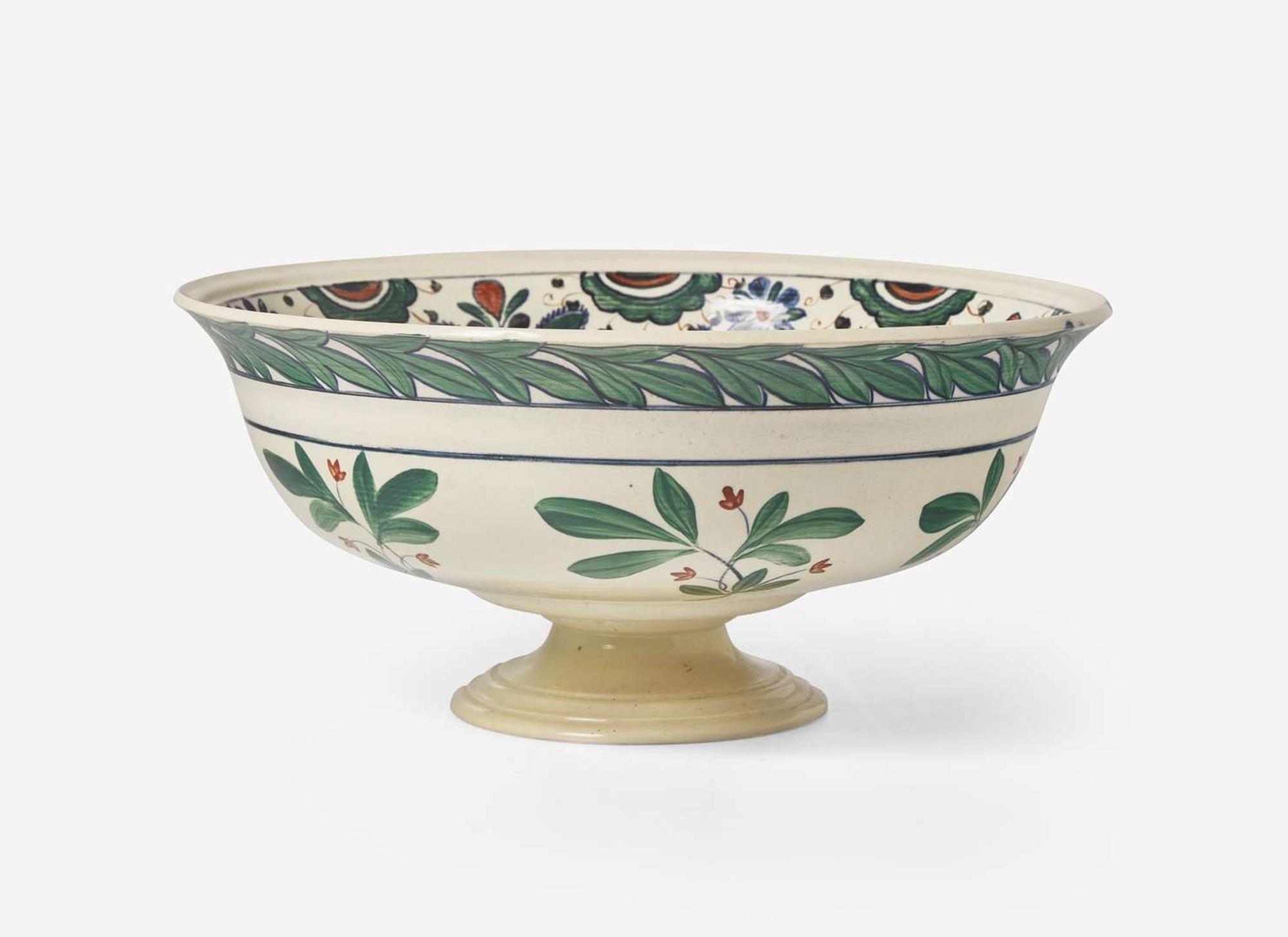 A Large Wedgwood Alfred Powell Decorated Footed Punch Bowl, UK, circa 1920