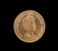 A Netherlands 1912 10 Guilder Gold Coin