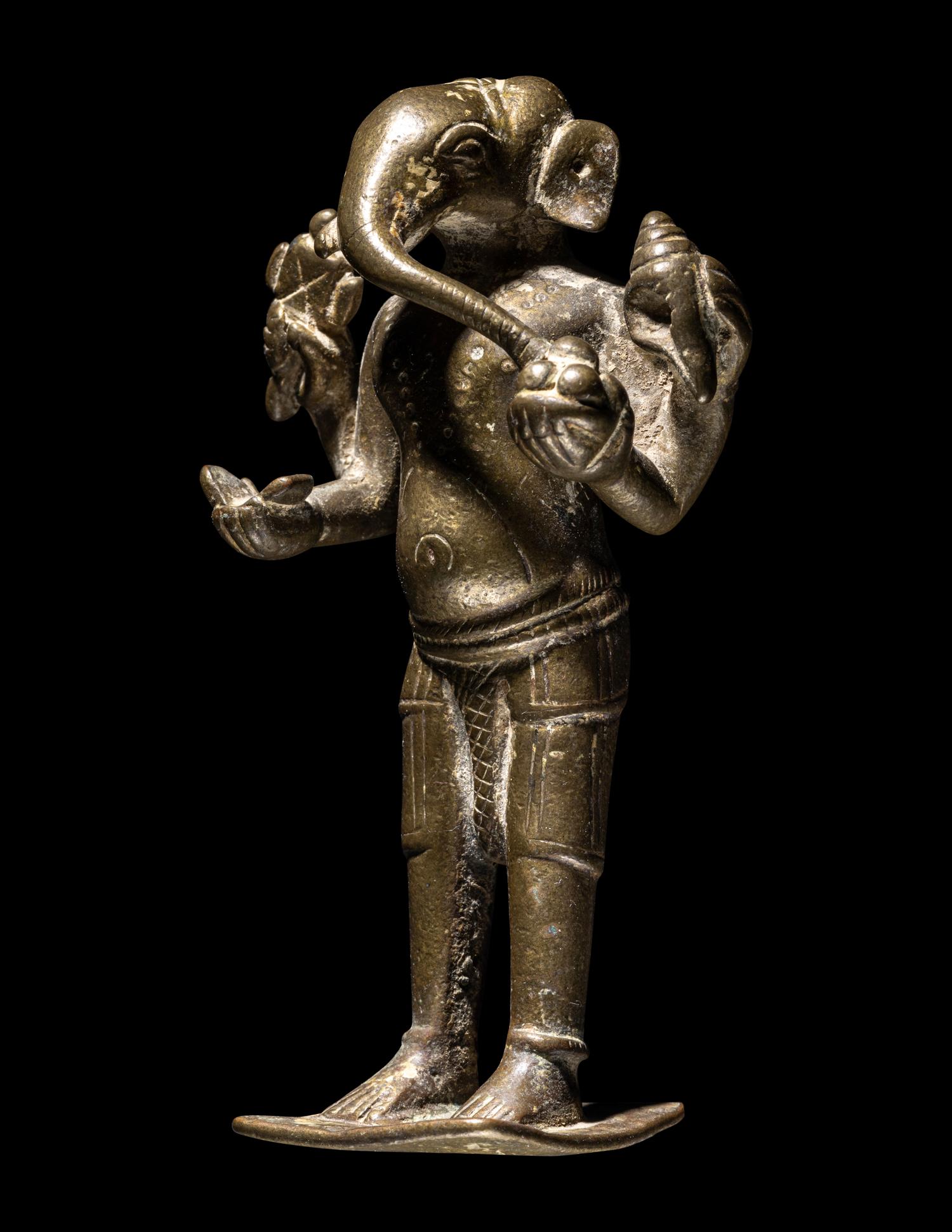 An Indian Bronze Figure of Standing Ganesha