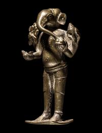 An Indian Bronze Figure of Standing Ganesha