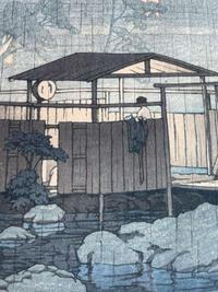 Kawase Hasui 川瀬巴水 浮世绘一幅 (Japanese b.1883-d.1957)