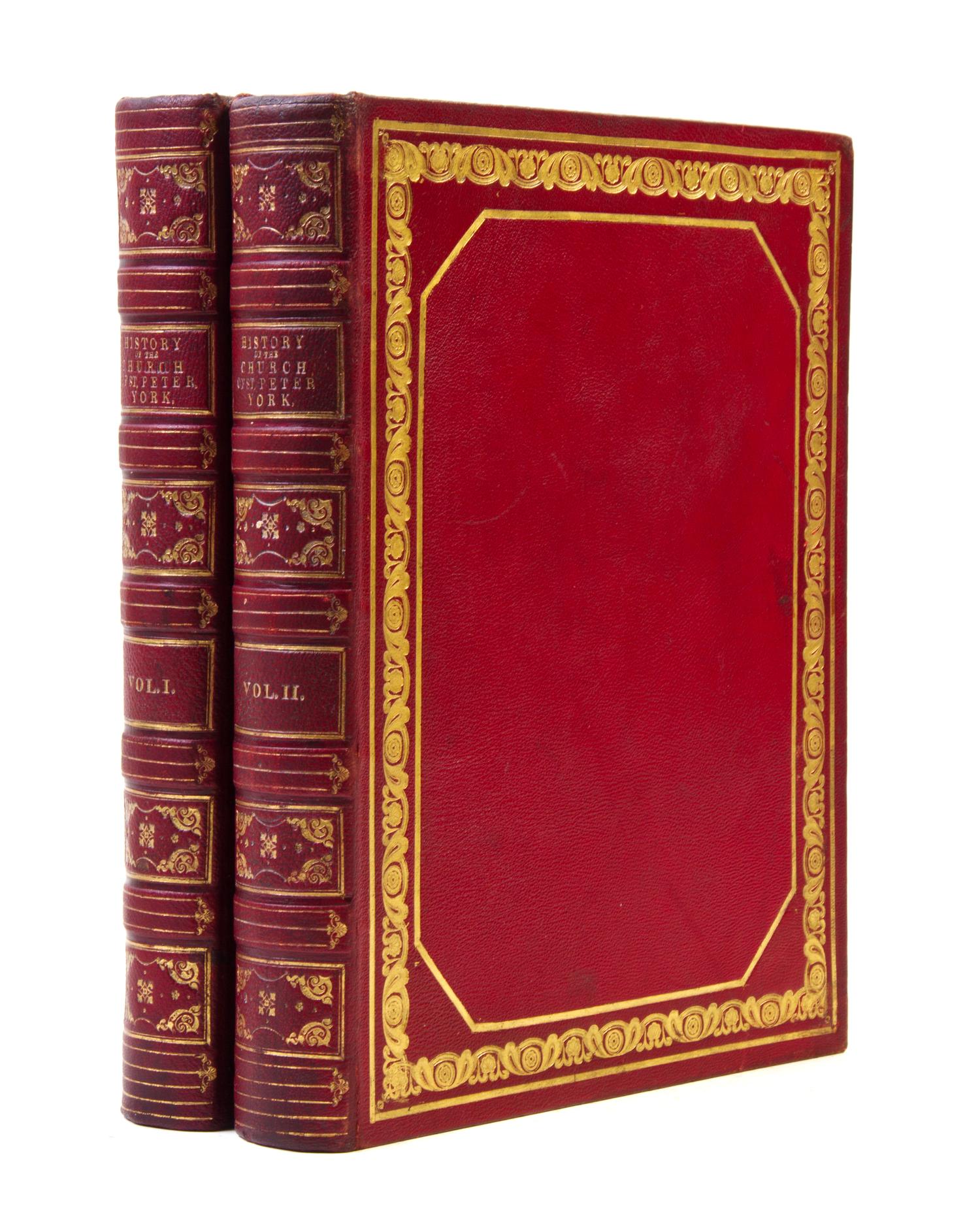 BROWNE, JOHN. History of the Metropolitan Church of St. Peter, York. London, 1847. 2 vols.