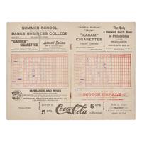 [Baseball] Group of 2 Items Related to Early Philadelphia Baseball