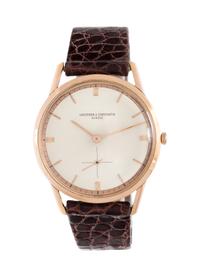 VACHERON & CONSTANTIN, VINTAGE, REF. 6456 18K PINK GOLD WRISTWATCH