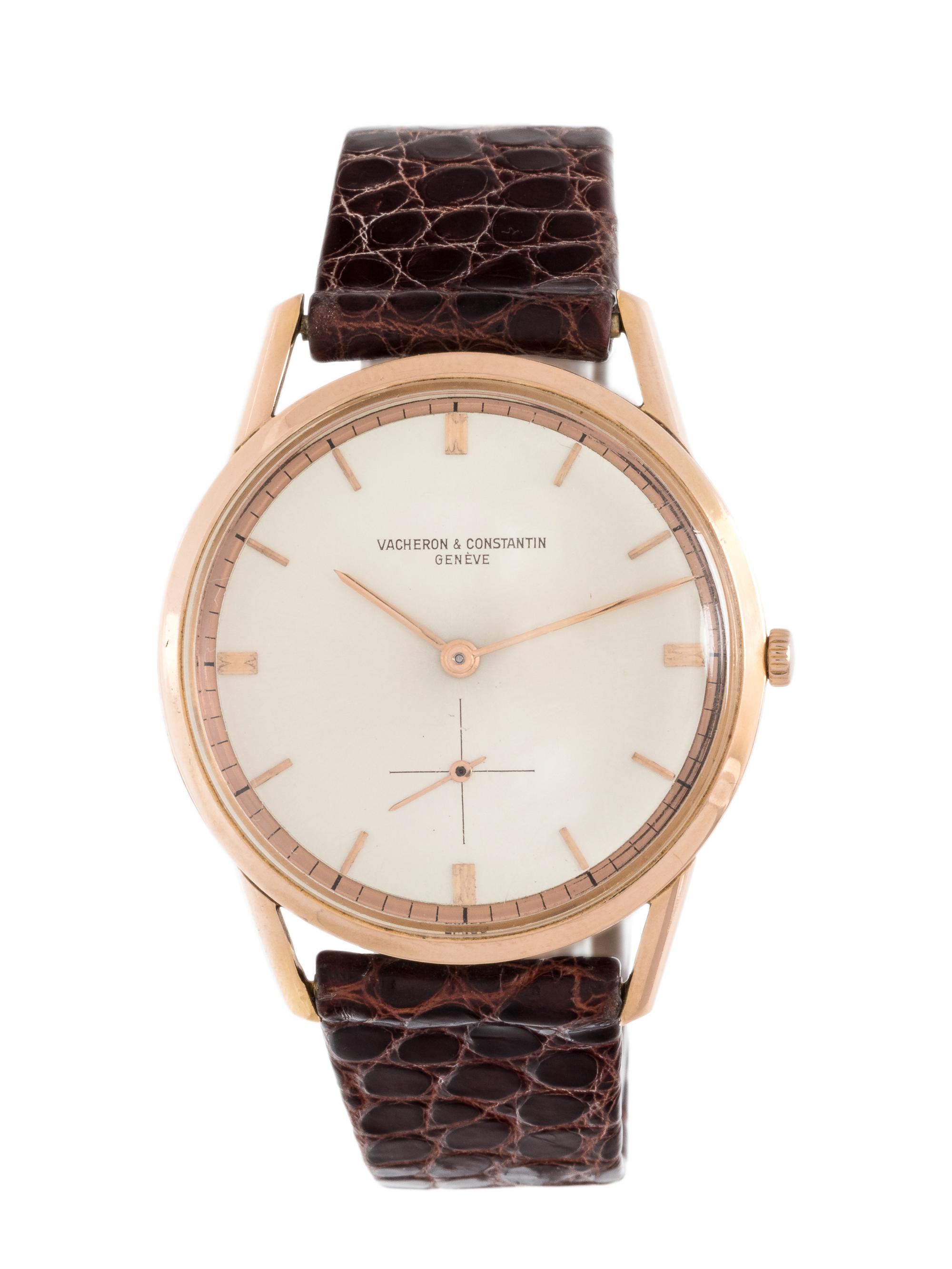 VACHERON & CONSTANTIN, VINTAGE, REF. 6456 18K PINK GOLD WRISTWATCH