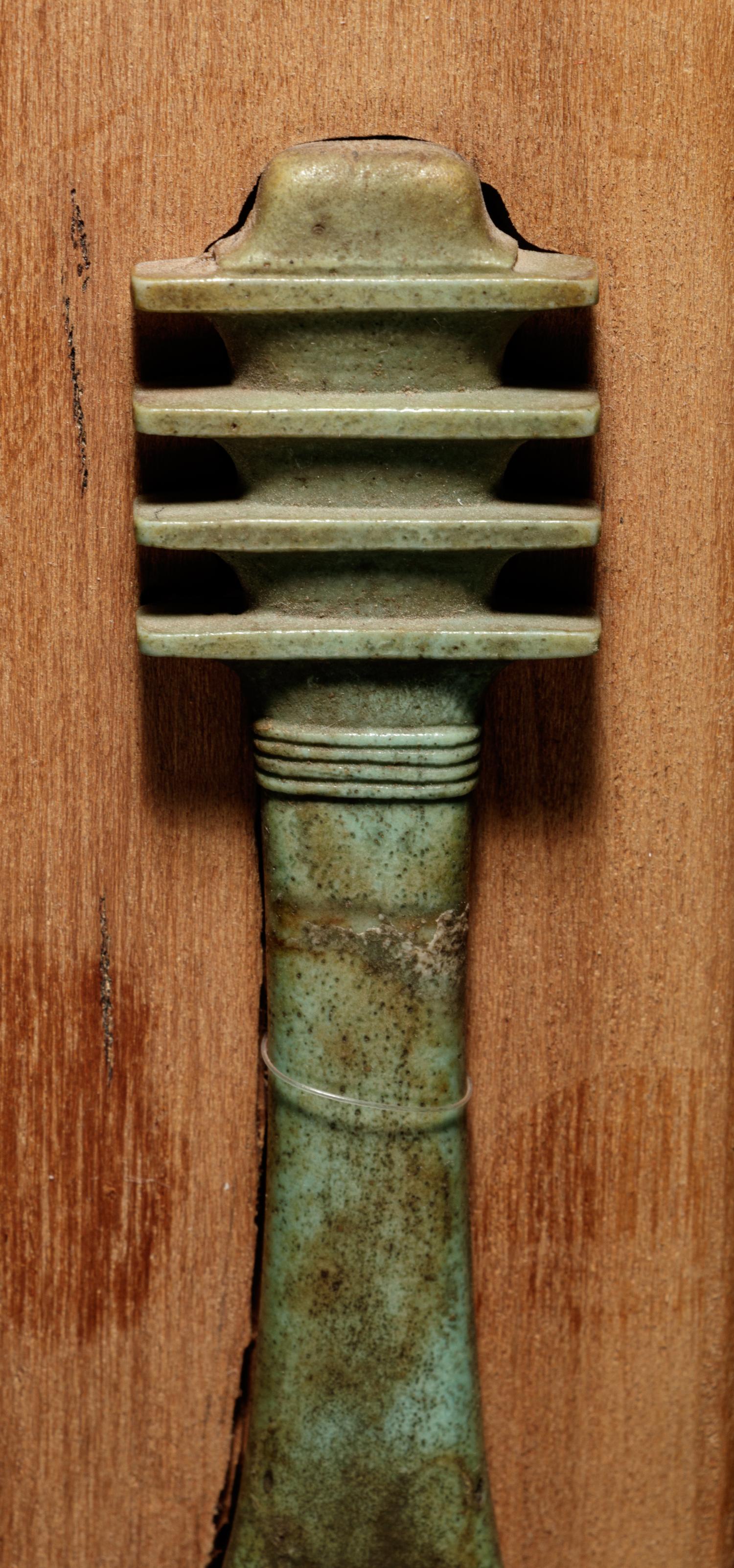 An Egyptian Faience Djed Pillar