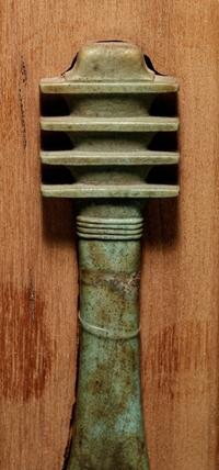 An Egyptian Faience Djed Pillar