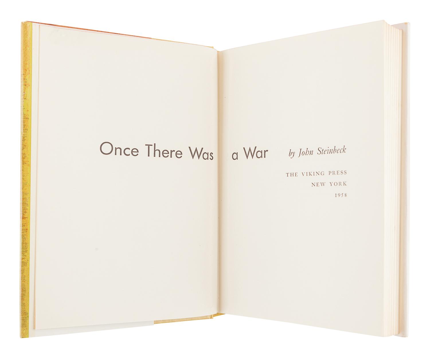 STEINBECK, John (1902-1968). A group of 3 works, comprising: