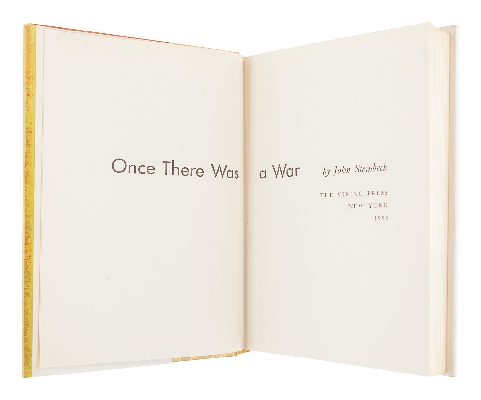 STEINBECK, John (1902-1968). A group of 3 works, comprising: