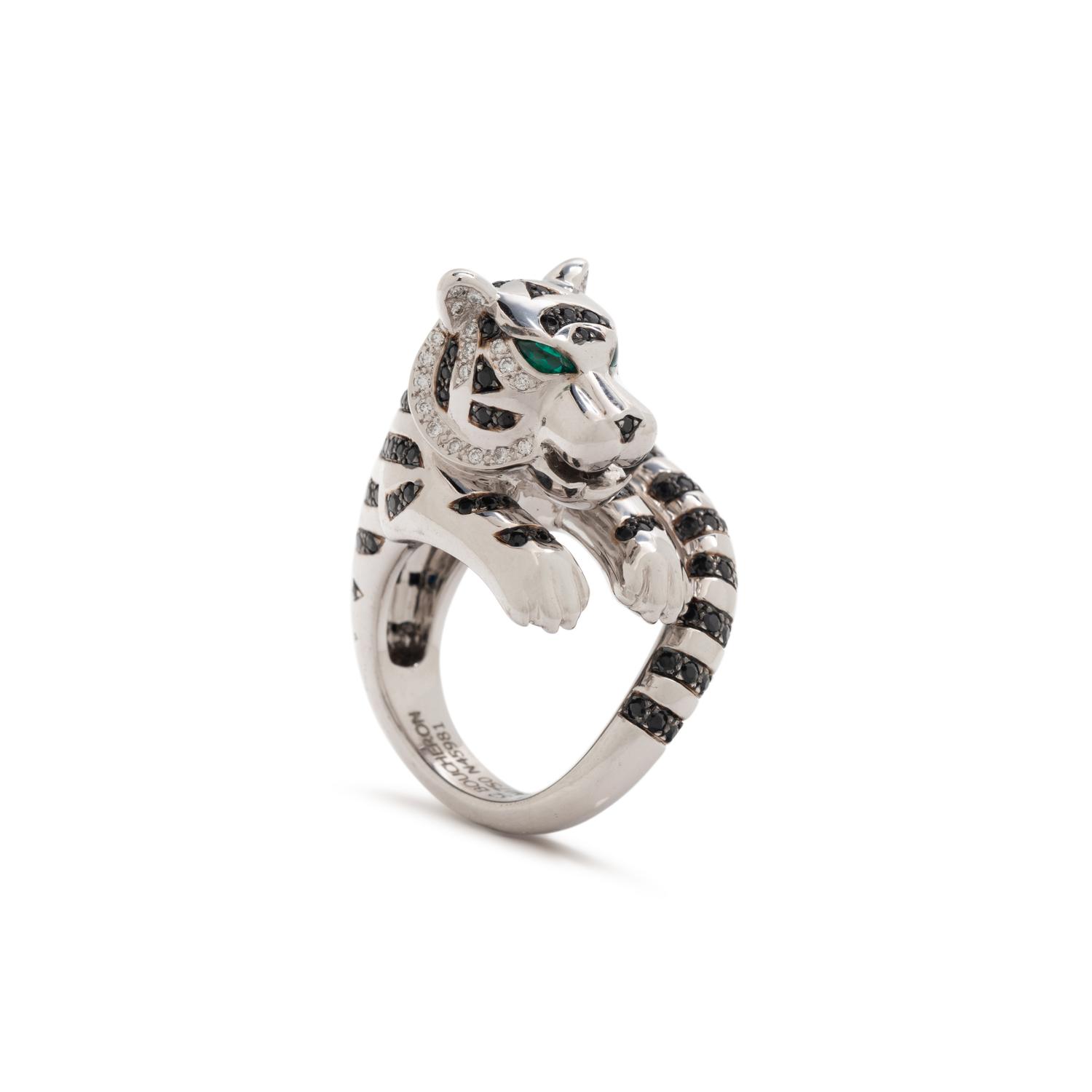 BOUCHERON, DIAMOND, MULTIGEM 'BAGHA' TIGER RING