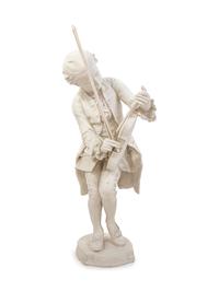 A Sèvres Style Bisque Porcelain Figure of a Young Mozart