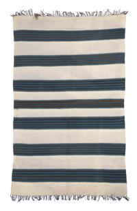 A Chimayo Blanket 76 x 49 1/2 inches.
