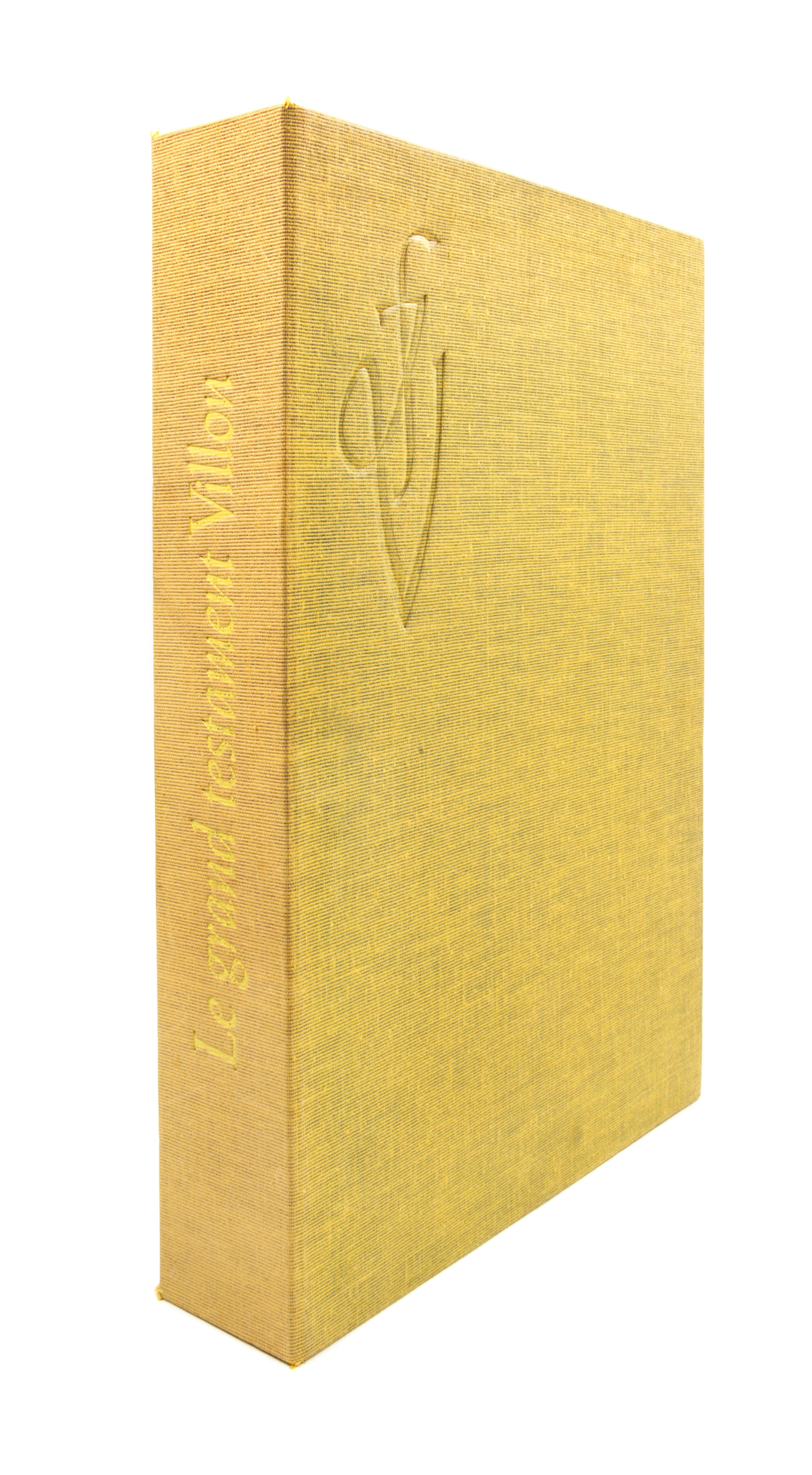 (VILLON, JACQUES) VILLON, FRANCOIS. Le grand testament. Paris, 1963. Limited, signed, with two additional suites.