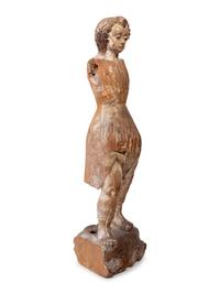 An Italian Carved Wood Ecclesiastical Figure