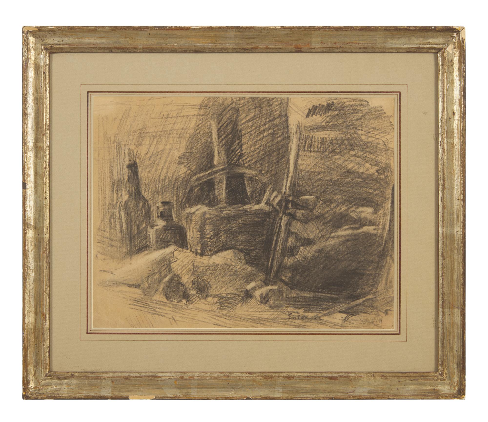Still Life; with Figure Studies (A Double-Sided Work) , 1882