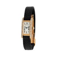 Cartier, 18K Yellow Gold and Diamond 'Mini Tank Allongée' Watch