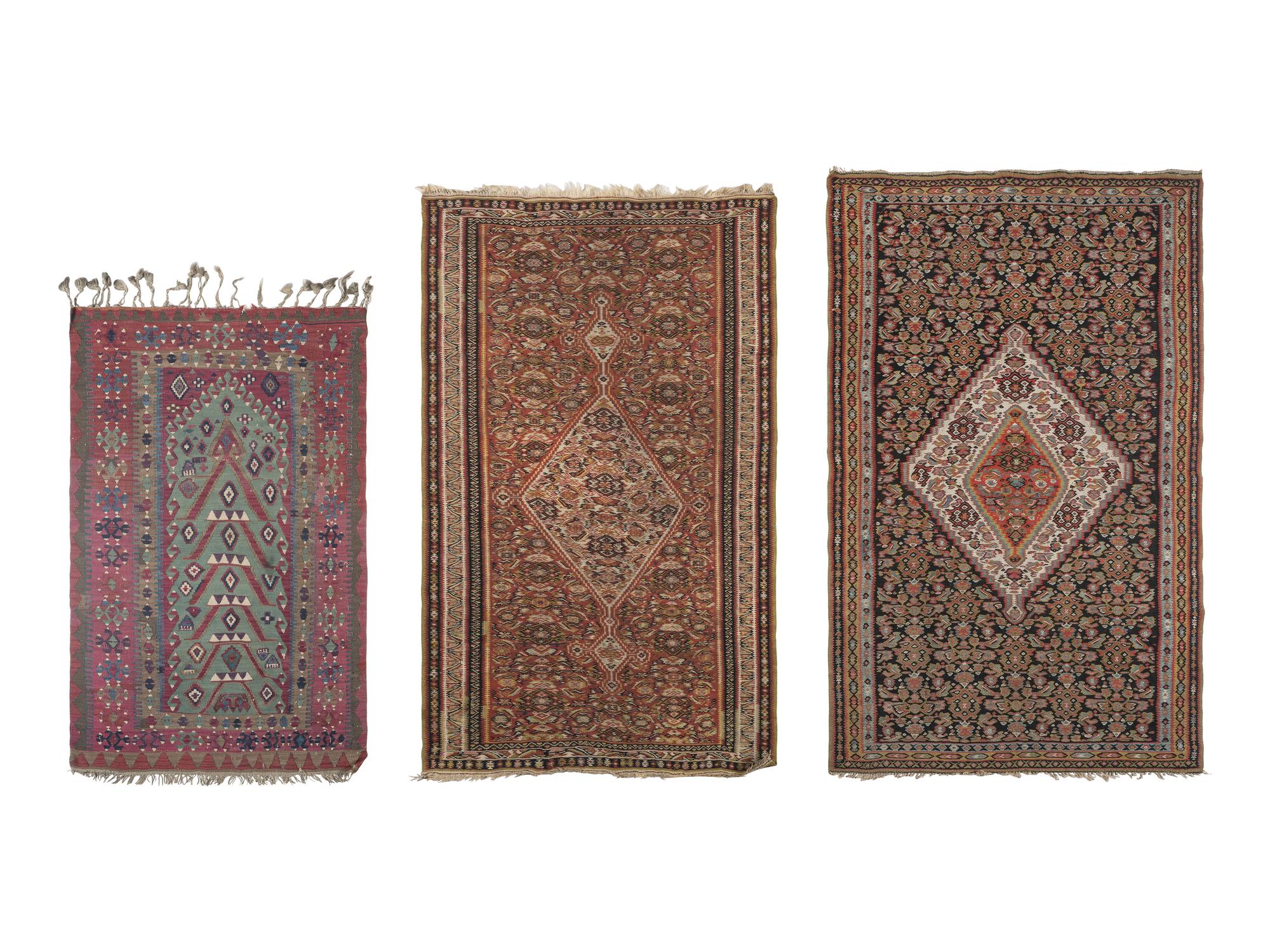 Three Persian Wool Rugs