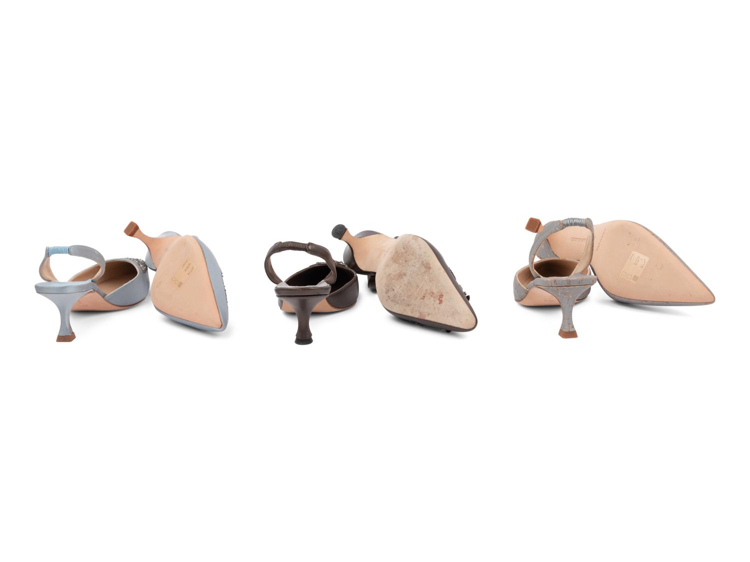 Seven Pairs of Manolo Blahnik Shoes