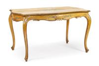 A Venetian Painted Center Table Height 30 x width 54 x depth 34 1/4 inches. — LATE 19TH CENTURY
