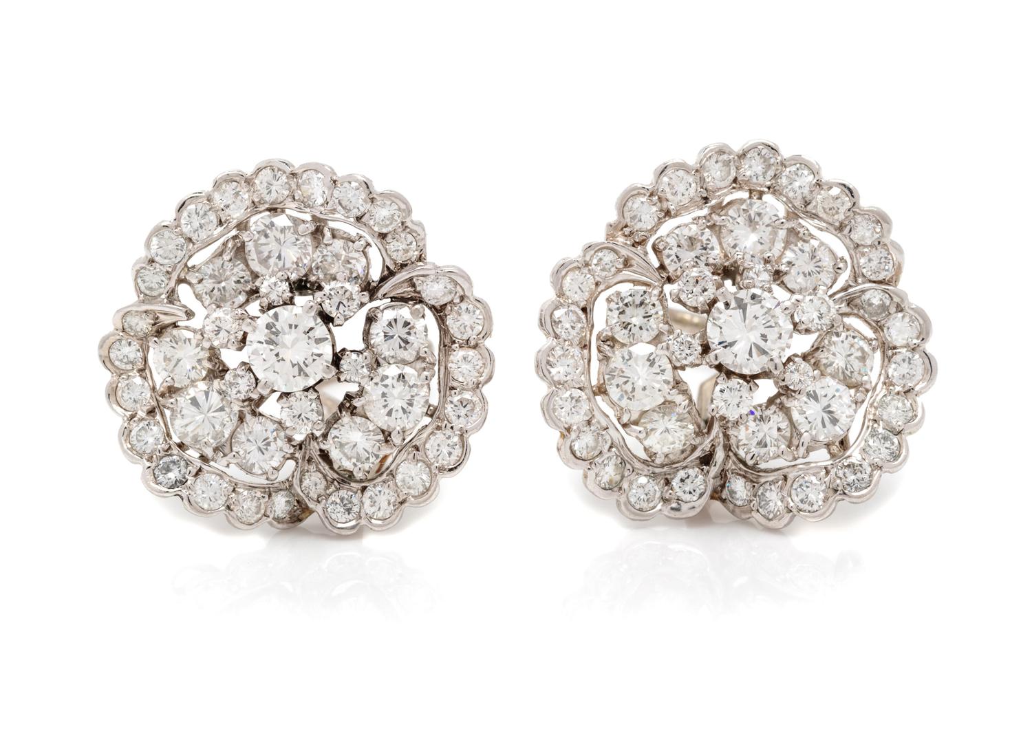 Diamond, Cultured Pearl and Onyx Convertible Earclips