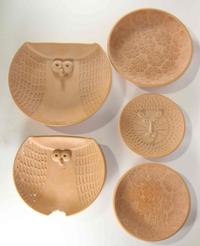 A Collection of Pottery Articles Diameter of largest 14 1/4 inches. — David Stewart