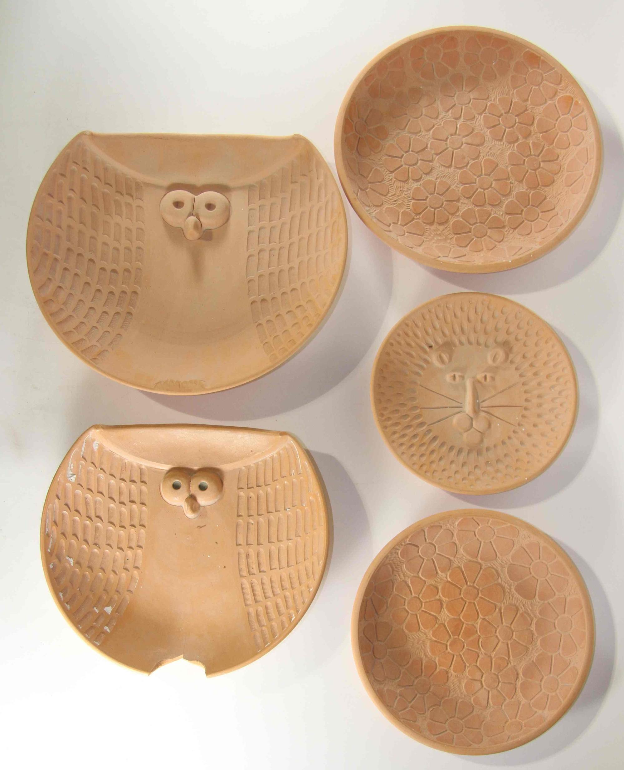 A Collection of Pottery Articles Diameter of largest 14 1/4 inches. — David Stewart