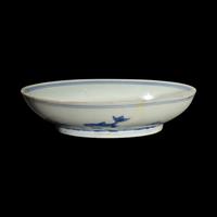A Chinese Blue and White Porcelain Plate, Yongzheng Period 清雍正 青花仕女圖賞盤