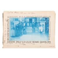 [Early Photography] Collection of 60+ cyanotypes, incl. playful and artfully posed scenes