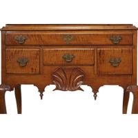 Queen Anne carved maple high chest Portsmouth, NH, circa 1785