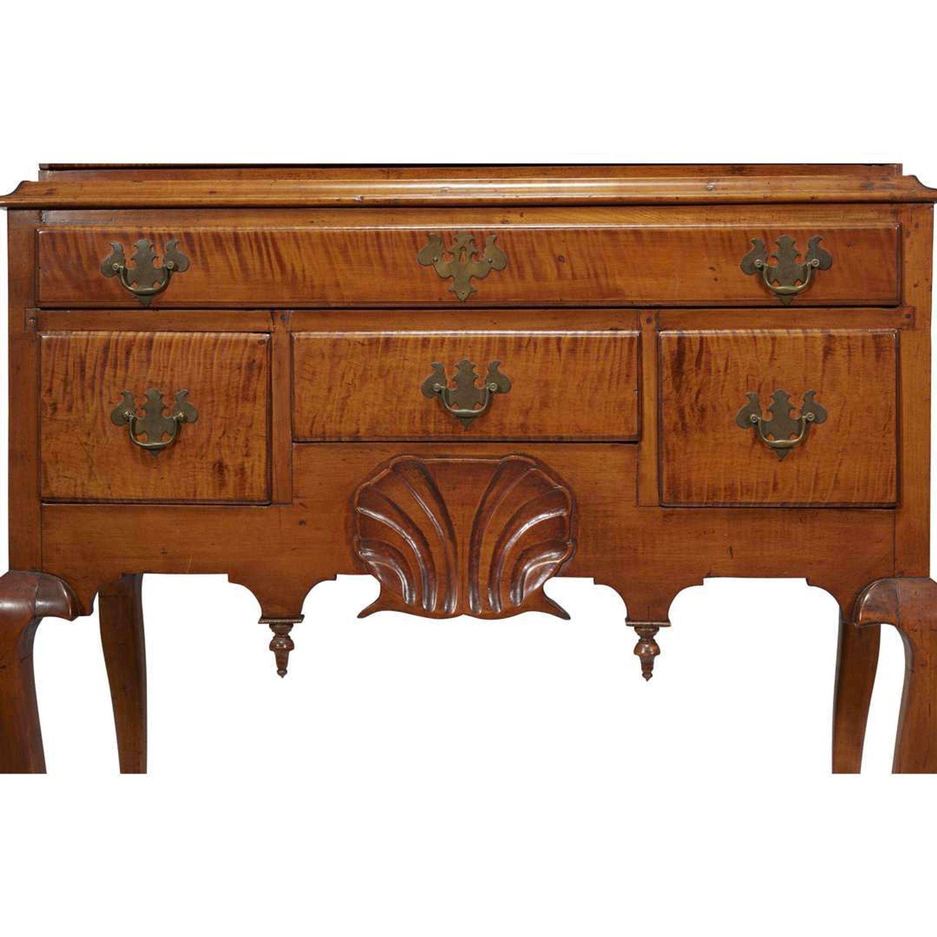 Queen Anne carved maple high chest Portsmouth, NH, circa 1785