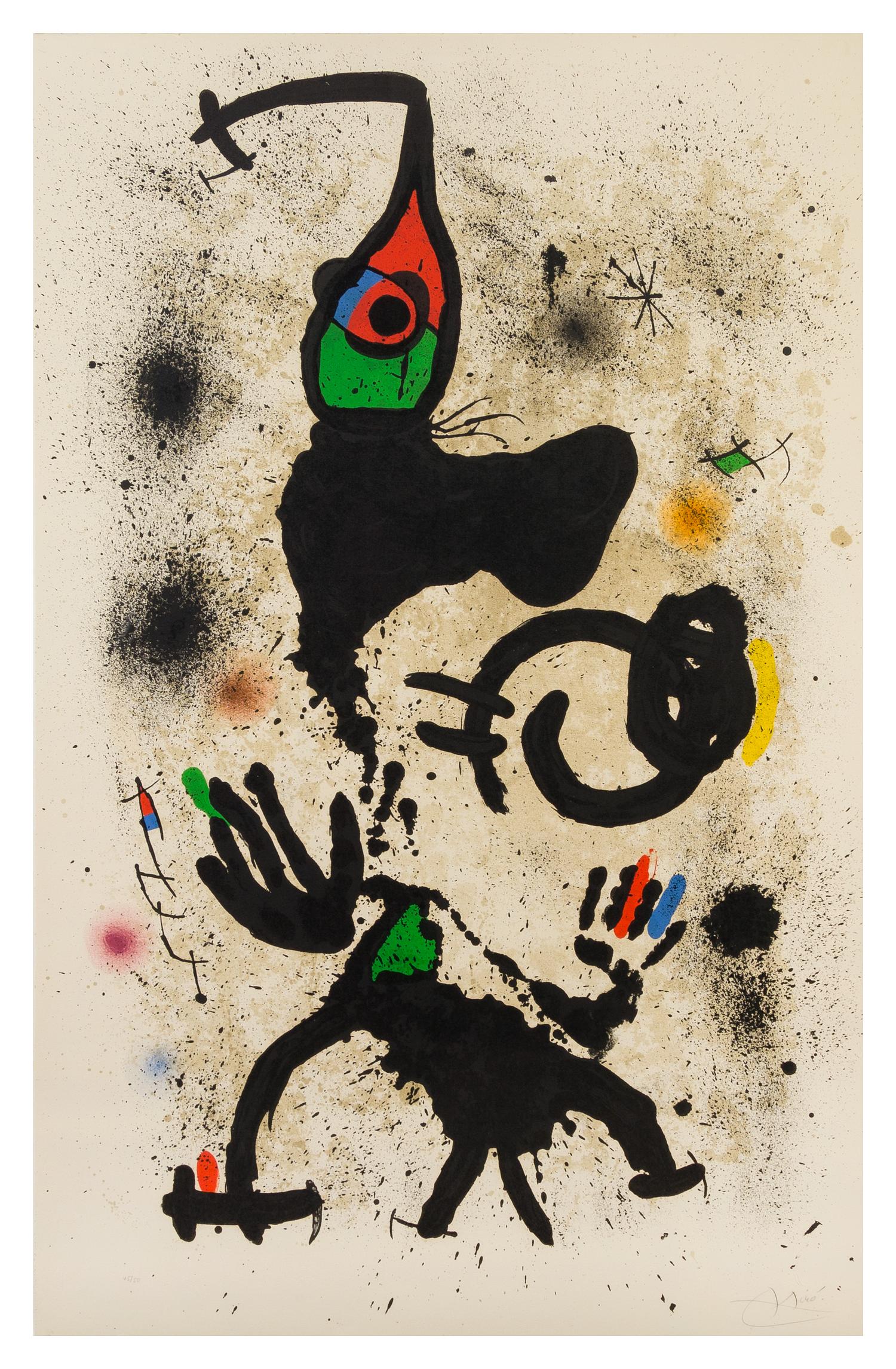 Joan Miro, (Spanish, 1893-1983), Le pêcheur d'éponges
