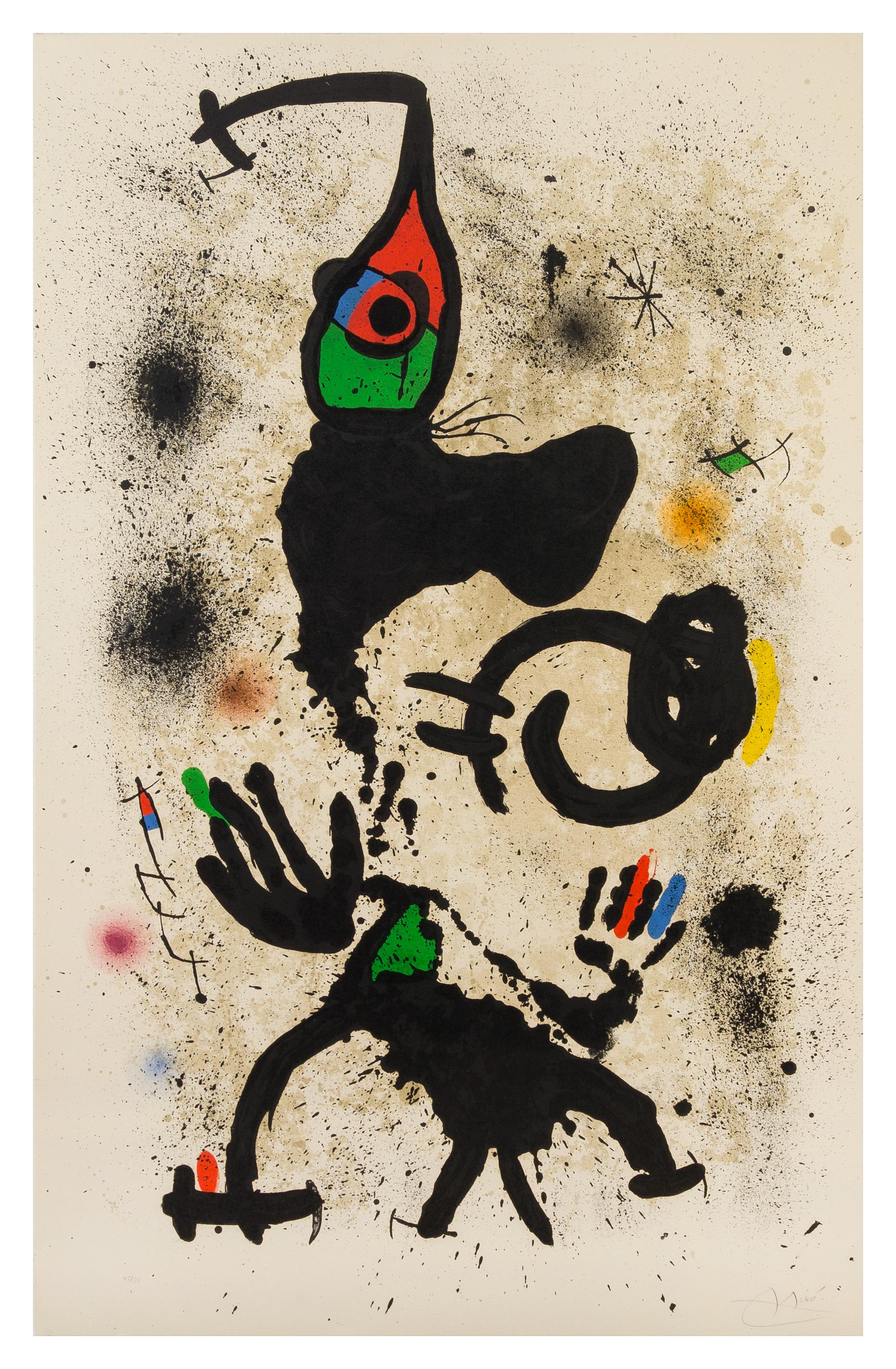 Joan Miro, (Spanish, 1893-1983), Le pêcheur d'éponges