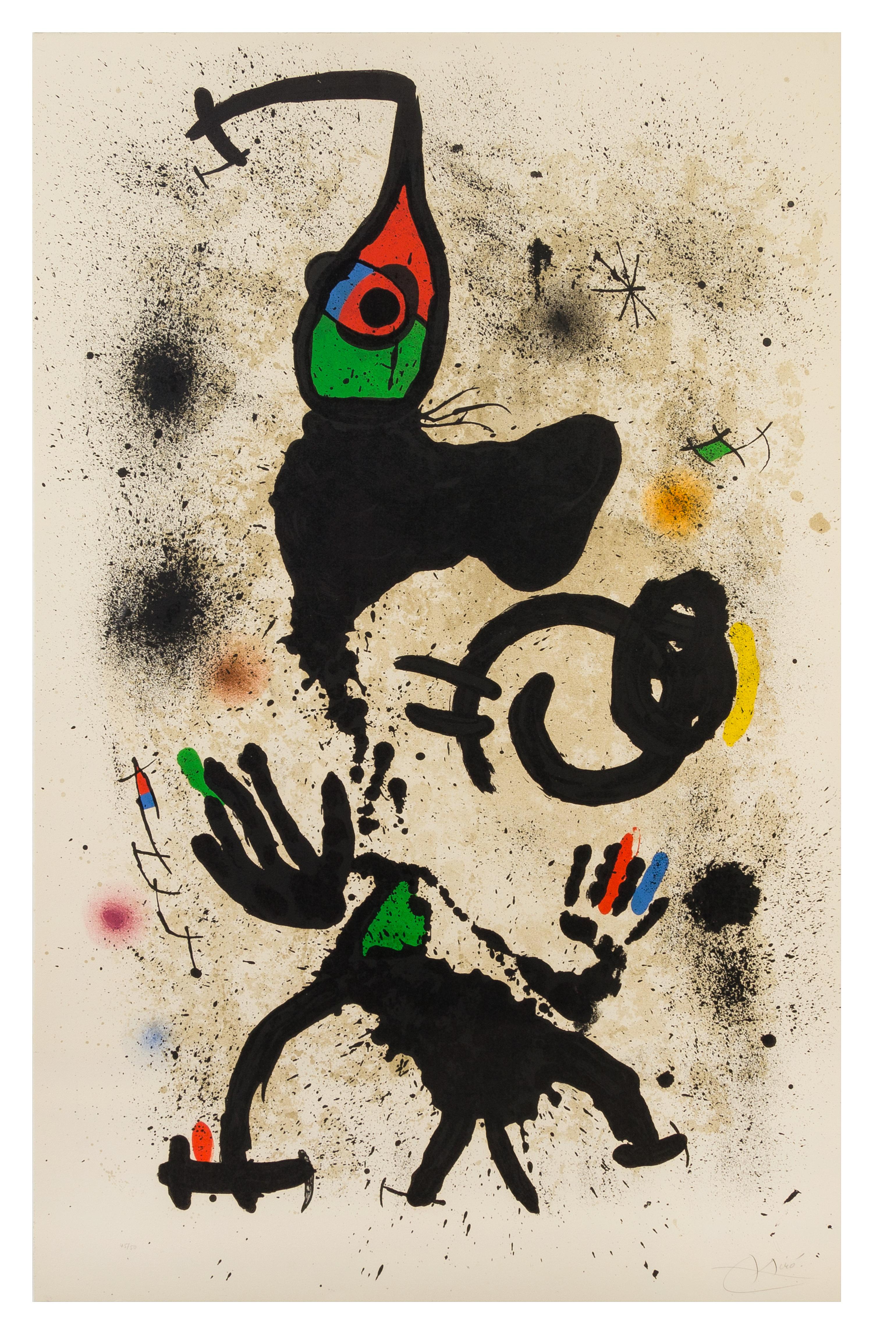 Joan Miro, (Spanish, 1893-1983), Le pêcheur d'éponges