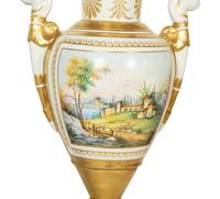 A Pair of Paris Porcelain Lamps and an Additional Lamp