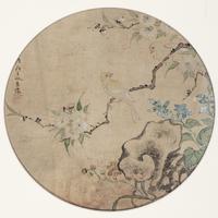 Five Chinese Paintings Depicting Birds and Flowers