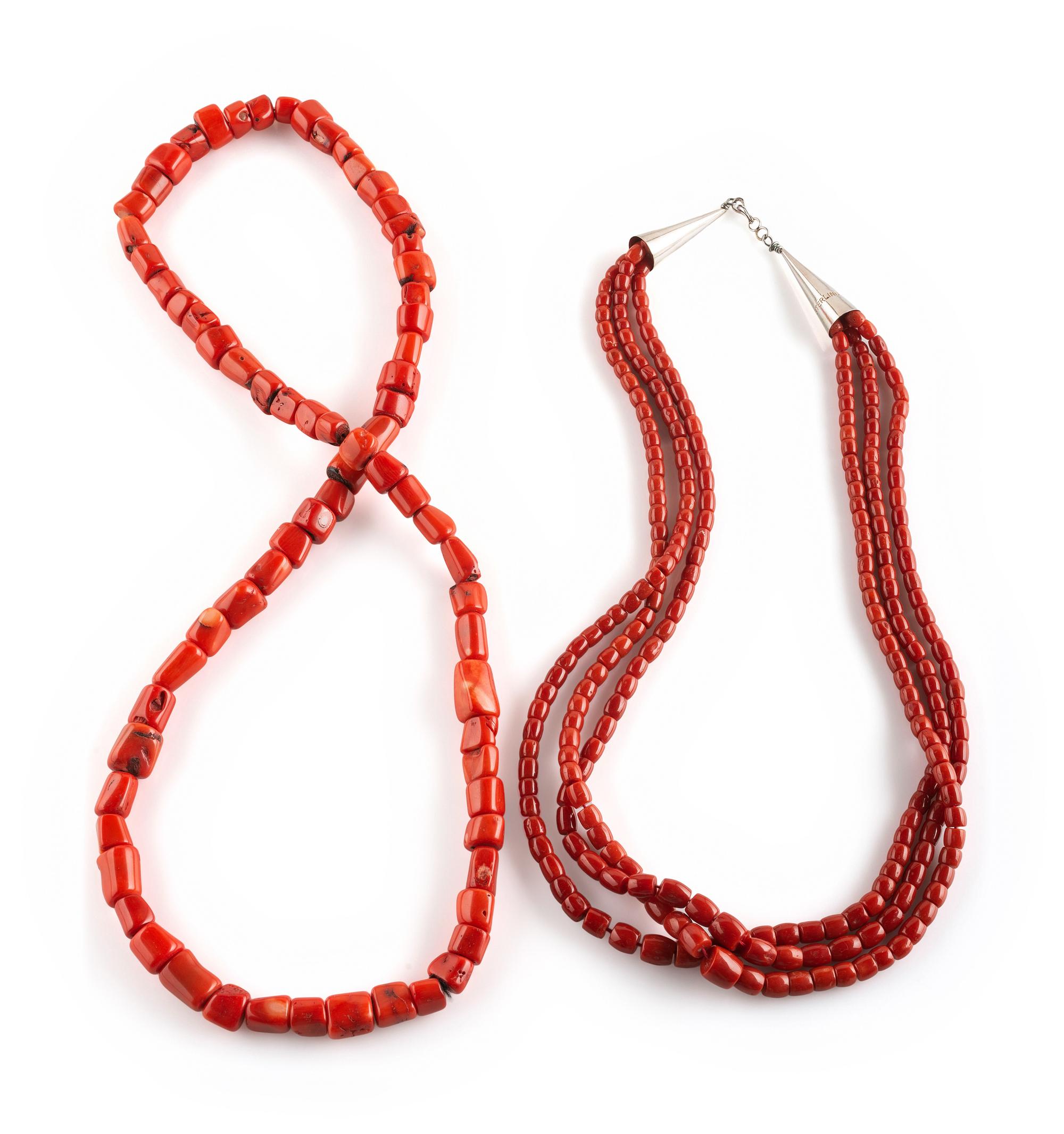 Southwestern-style Coral Necklaces