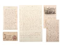 [CIVIL WAR]. A group of 3 letters addressed to Samuel Stiffler of Syracuse, Indiana, from soldiers with whom he had previously served in Co. G, Indiana 48th Infantry, containing explicit content related to prostitution and sexual activity.