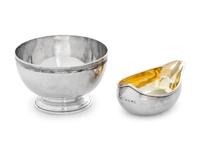 A George III Silver Bowl and Pap Boat