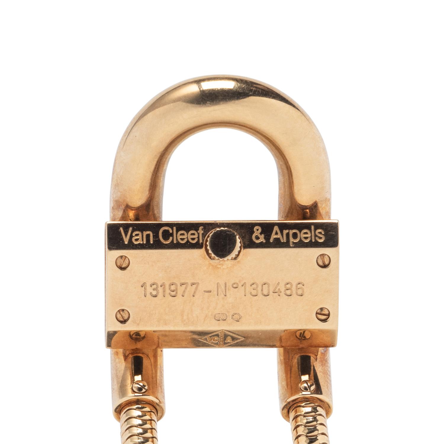 VAN CLEEF & ARPELS, YELLOW GOLD 'CADENAS' WATCH