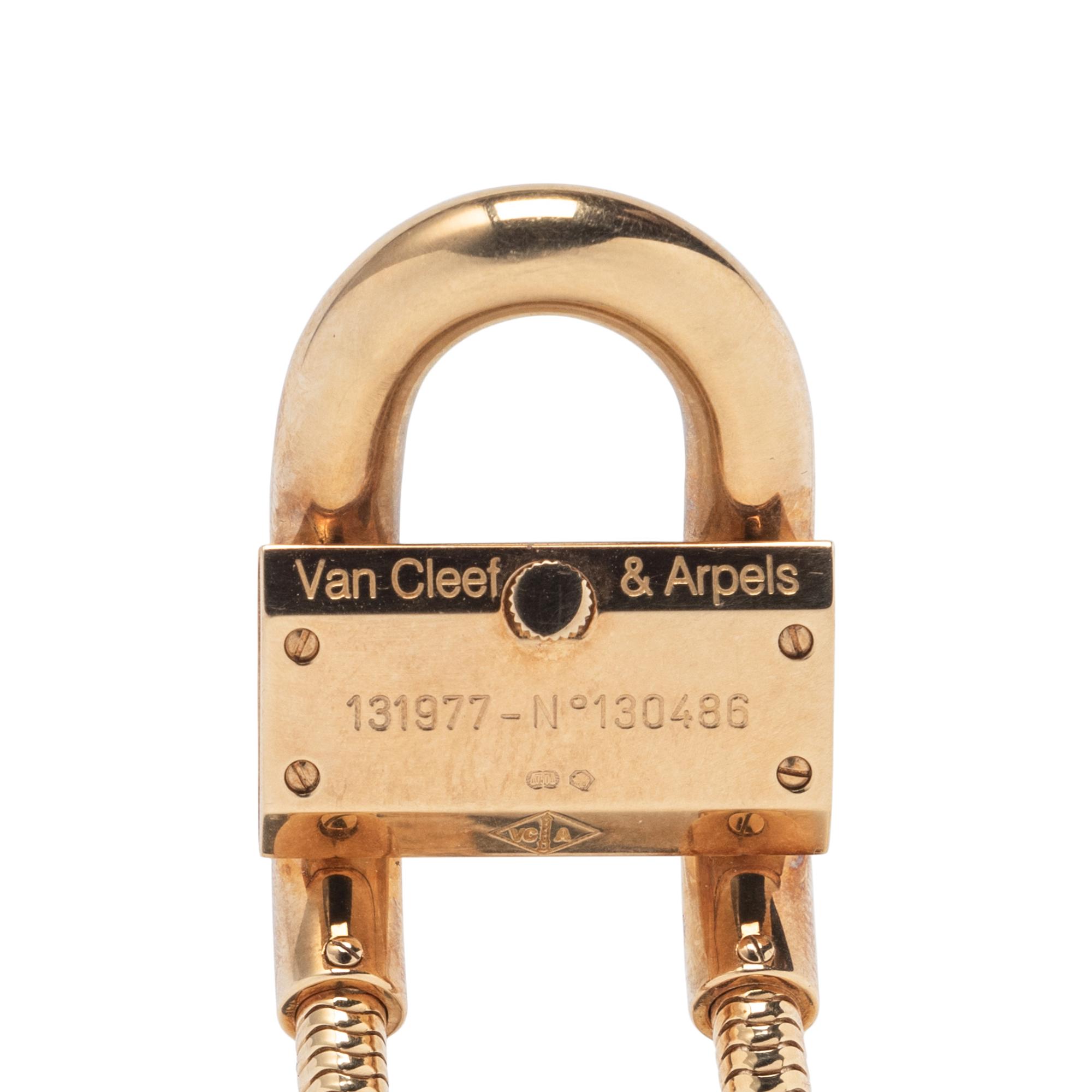 VAN CLEEF & ARPELS, YELLOW GOLD 'CADENAS' WATCH