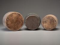 Three Cobalt Decorated Stoneware Jugs