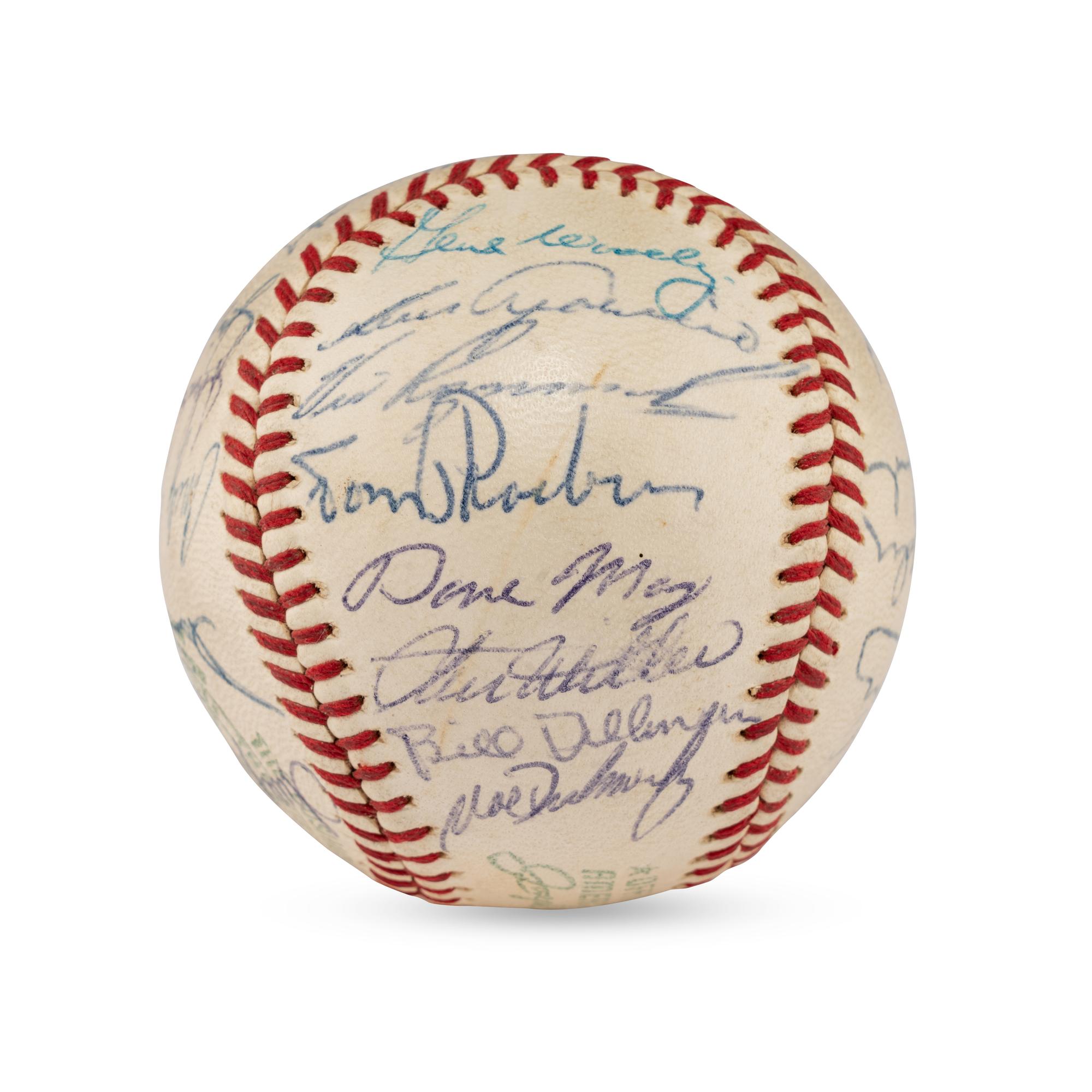 A 1967 Baltimore Orioles Team Signed Autograph Baseball (Beckett Authentication Services)