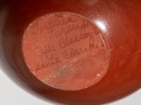 Carved Redware Pottery Jar