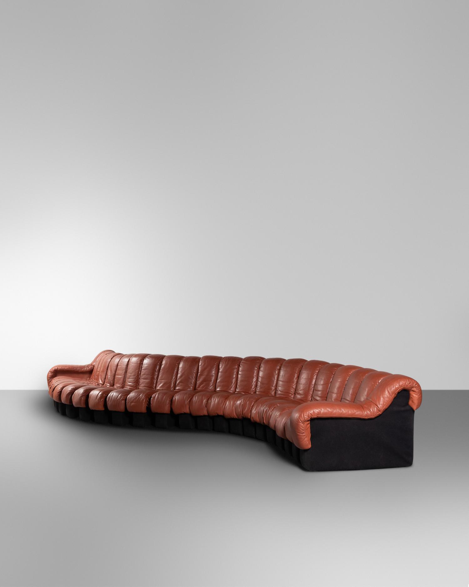 DS-600 Sectional Sofa, comprising twenty-two individual sections, DeSede-Stendig, Switzerland
