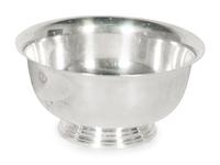 A Tiffany & Co. Silver Revere Bowl and an International Silver Co. Revere Bowl