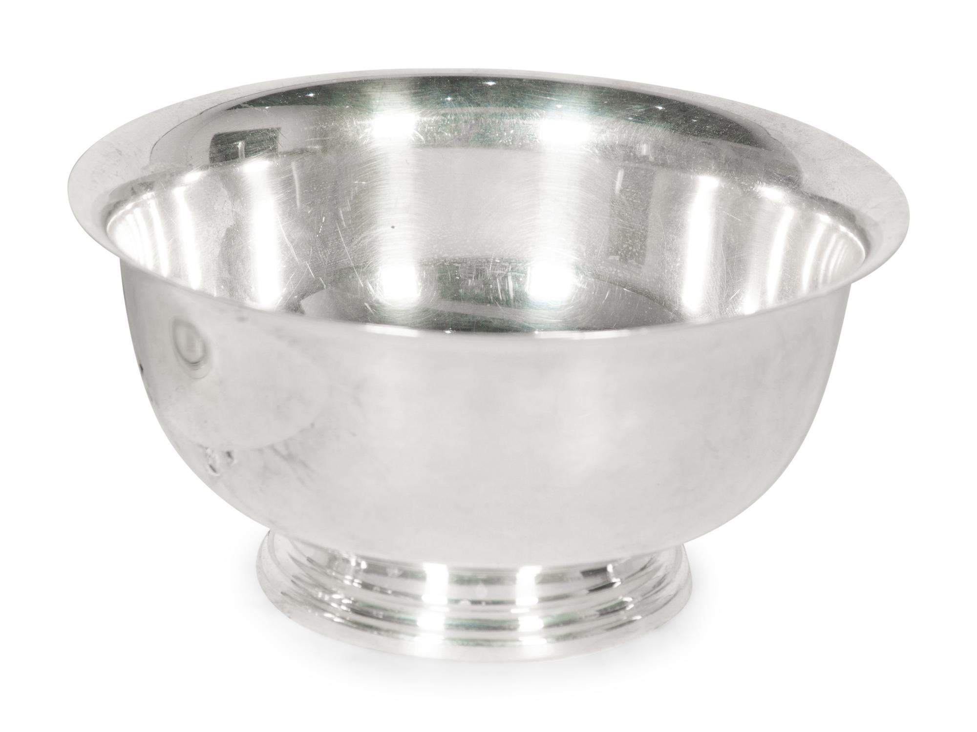 A Tiffany & Co. Silver Revere Bowl and an International Silver Co. Revere Bowl