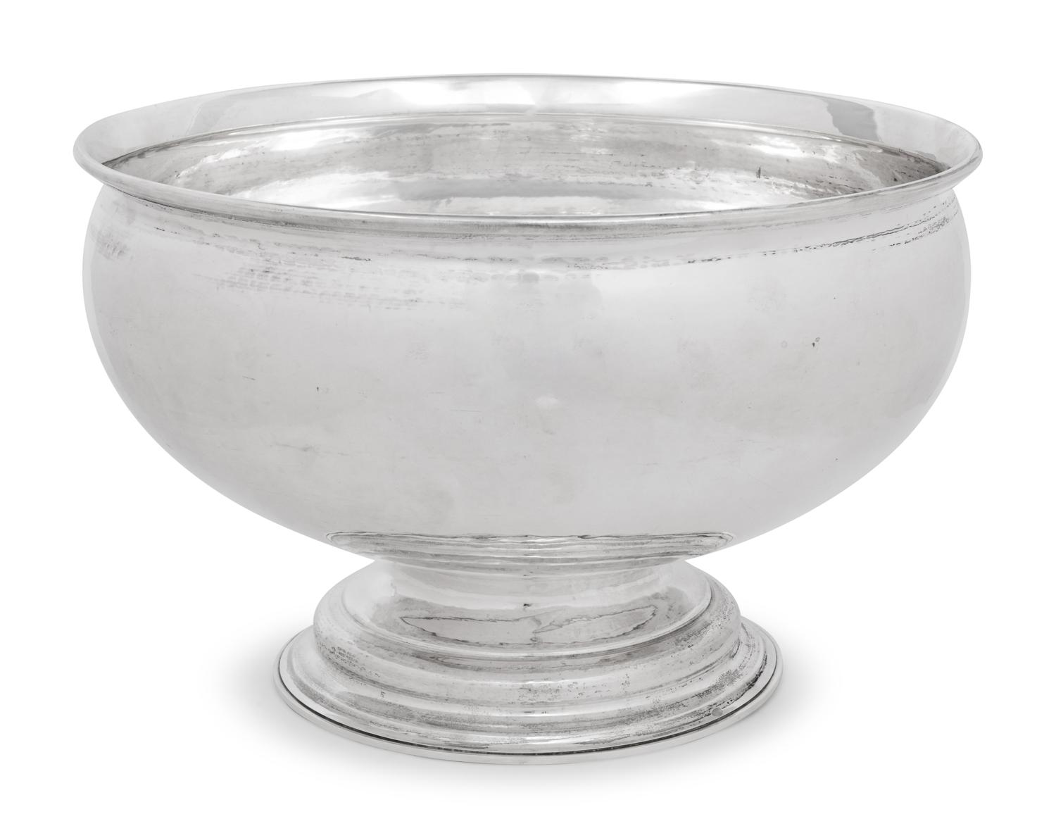 A Buccellati Silver Punch Bowl